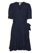 Yasnavina 2/4 Wrap Dress S. Navy YAS