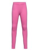 Leggings Basic Brushed Solid Pink Lindex