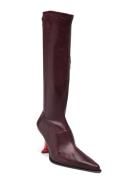 Carlita Burgundy Tall Boots Burgundy MIISTA