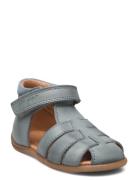 Starters™ Velcro Sandal Blue Pom Pom