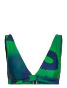 Mearta Unikko Bikini Top Green Marimekko