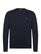 Matteo Organic Cotton Crew Sweatshirt Navy Lexington Clothing