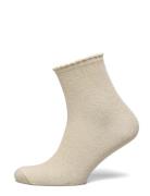 Pcsebby Glitter Long 1 Pack Socks Noos Beige Pieces