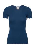 Organic Cotton T-Shirt Blue Rosemunde
