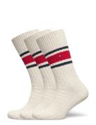 Th Men Sock 1P Rib Wool White Tommy Hilfiger