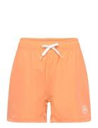 Swim Shorts, Solid Orange Color Kids