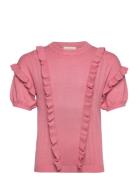 Pullover Ss Pointelle Pink Creamie