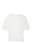 Vmleila Striped Ss Top Jrs Girl White Vero Moda Girl