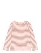 T-Shirt L/S Modal Striped Pink Petit Piao