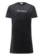 Glitter Velour Ss Dress Black Juicy Couture