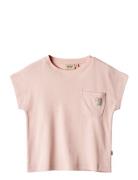 T-Shirt S/S Signe Pink Wheat
