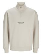 Jorvesterbro Sweat Quarter Zip Noos Jnr Cream Jack & J S