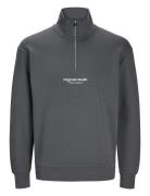 Jorvesterbro Sweat Quarter Zip Hn Noos Grey Jack & J S