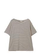 T-Shirt Bias Stripe Batwing Patterned Tom Tailor