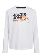 Jjluke Tee Ls Crew Neck Mni White Jack & J S