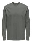 Onsfred Life Ls Tee Noos Grey ONLY & SONS