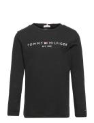 U Essential Tee L/S Black Tommy Hilfiger