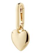 Charm Recycled Heart Pendant Gold Pilgrim