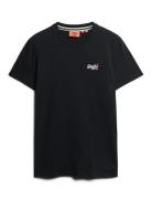 Vintage Logo Emb Tee Black Superdry