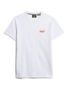 Vintage Logo Emb Tee White Superdry