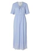 Yaspama 2/4 Long Dress S. Blue YAS