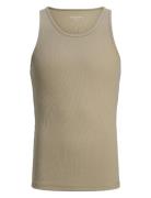 Jortaormina Rib Tank Top Styd Beige Jack & J S