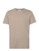 Mouliné O-Neck Tee S/S Beige Lindbergh