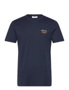 Embroidery Tee S/S Navy Lindbergh