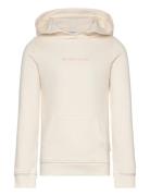 Printed Logo Hoody Cream Tom Tailor