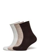 Lucretia Wola Sock 3 Pack Beige Becksöndergaard