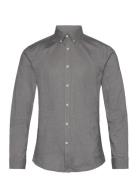 Yarn Dyed Oxford Superflex Shirt L/ Grey Lindbergh