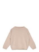 Sweater Solid Knit Beige Huttelihut