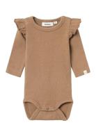 Nbfthoro Ls Slim Body Lil Brown Lil'Atelier