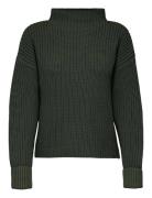 Slfselma Ls Knit Pullover Noos Green Selected Femme