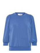 Slftenny 3/4 Sweat Top Noos Blue Selected Femme