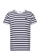 Basic Striped Tee Ss White Clean Cut Copenhagen