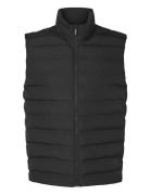 Slhbarry Quilted Gilet Noos Black Selected Homme