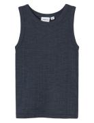 Nmmwang Wool Needle Tank Top Noos Navy Name It