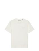 T-Shirts Short Sleeve Cream Marc O'Polo