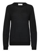 Fine Merino V-Neck Knit Black Tom Tailor