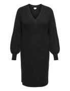 Carkatia Ls V-Neck Dress Knt Noos Black ONLY Carmakoma