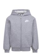 Nkn N Nsw Club Fleece Lbr Fz Grey Nike