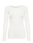 Amalie L/S Wool Top White Gai+Lisva