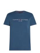 Tommy Logo Tee Blue Tommy Hilfiger