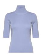 Merino Elbow Sleeve Top Blue Filippa K