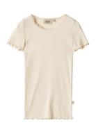 Rib T-Shirt S/S Katie Cream Wheat