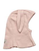 Balaclava Ears Rib Pink Huttelihut