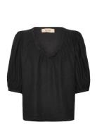 Mmtaissa Linen Blouse Black MOS MOSH