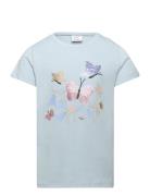 Top Ss Butterfly And Flower Blue Lindex