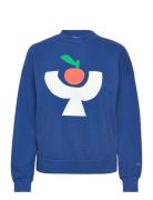 Tomato Plate Sweatshirt Blue Bobo Choses